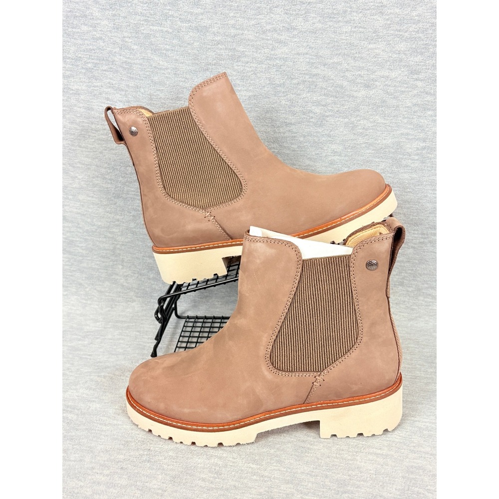 Samuel Hubbard Van Ness Chelsea Boots Womens 8.5 M Taupe Nubuck Comfortable